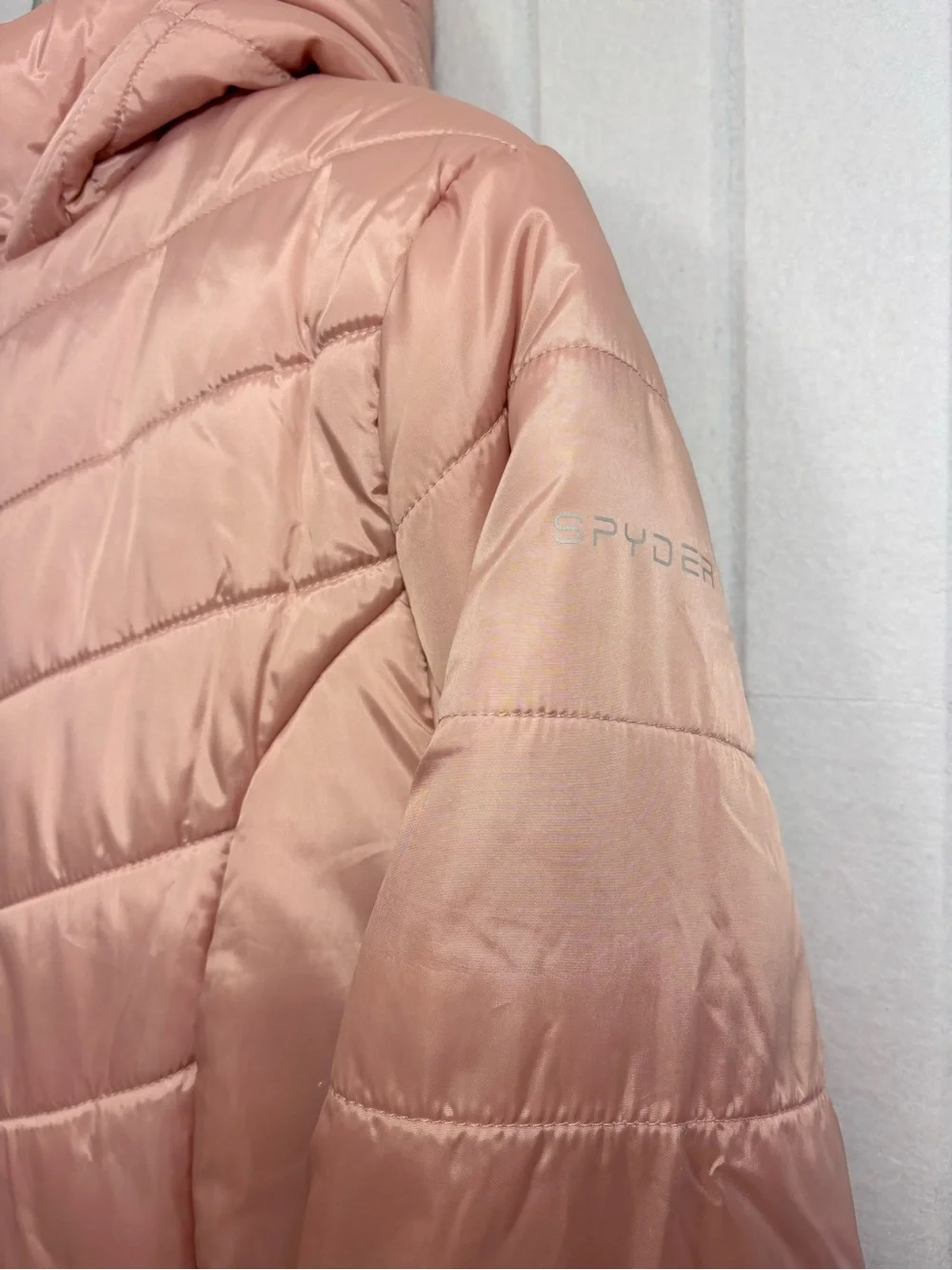 Spyder Rose Pink Quilted‎ Fleece-Lined Jacket / Coat Size XL